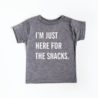 I'm just here for the snacks toddler tee