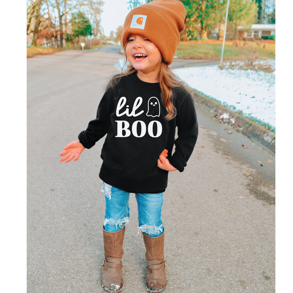 Lil boo, toddler sweatshirt