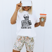 Staying alive, graphic tee