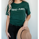 Plants + coffee graphic tee